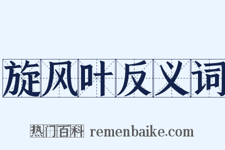 旋风叶反义词是什么意思的图片